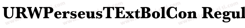 URWPerseusTExtBolCon Regular字体转换
